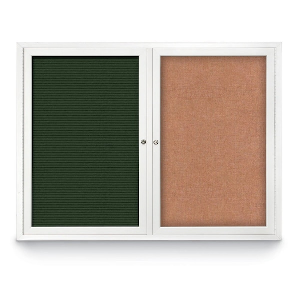 Corkboard, Pearl/Black, 96" x 48"